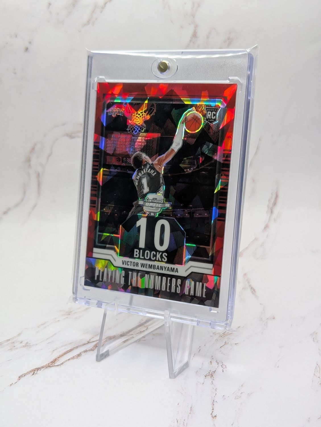 2023-24 Panini Contenders Optic Basketball Victor Wenbanyama Red Ice /175 RC