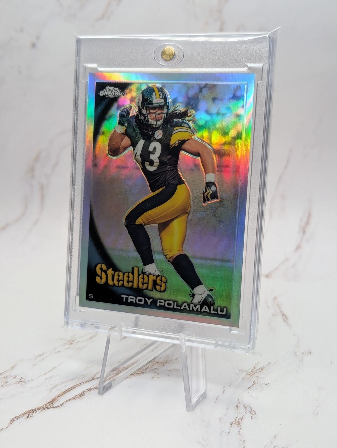 2010 Topps Chrome - Troy Polamalu #C30 Refractor