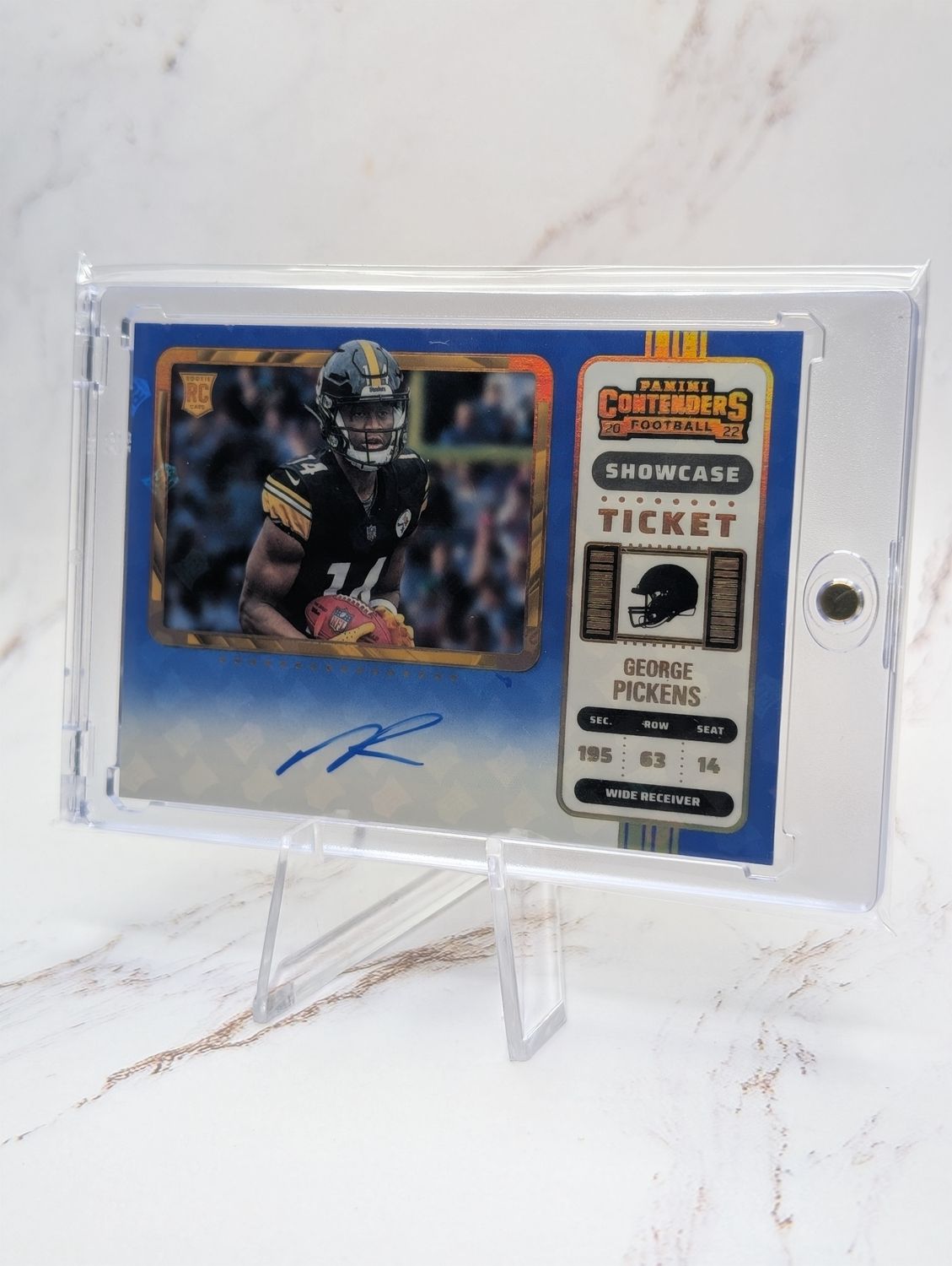 2022 Panini Contenders - Rookie Ticket Variation George Pickens Showcase Auto