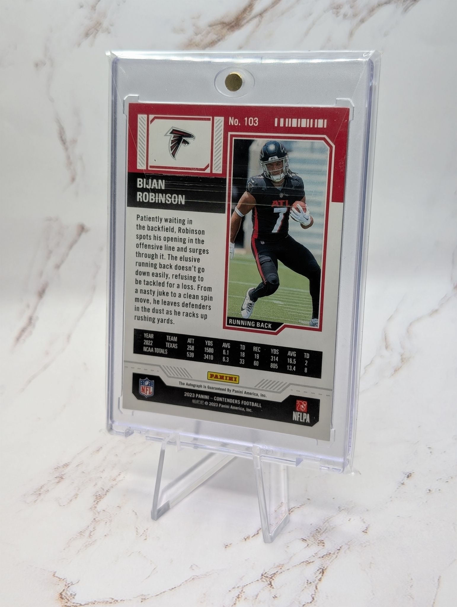 2023 Panini Contenders Rookie Ticket Autograph Bijan Robinson #103