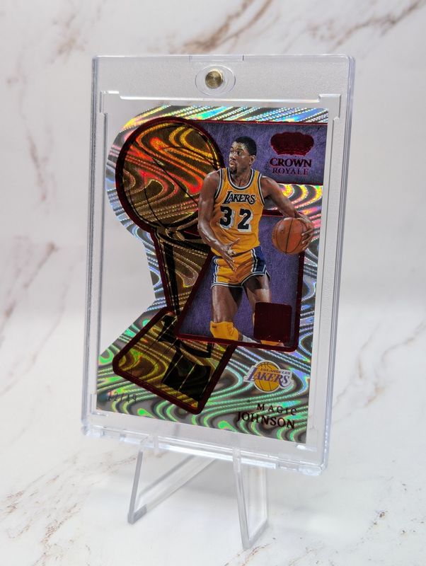 2022-23 Panini Crown Royale - Hand Crafted Magic Johnson #1 Asia Red /49