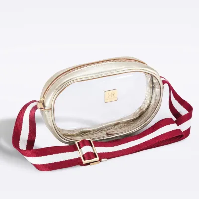 Hampton Road Annie + Maroon and White Striped Strap