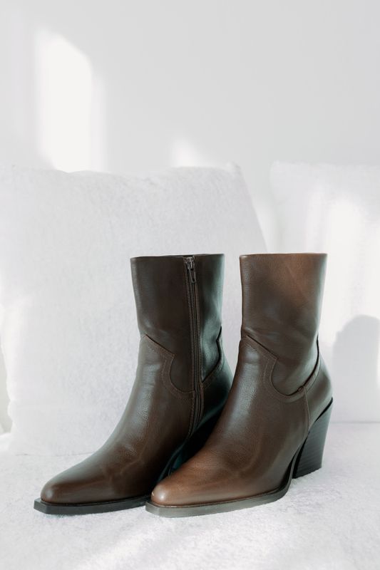 Victoria Leather Ankle Boots