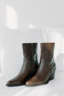 Victoria Leather Ankle Boots