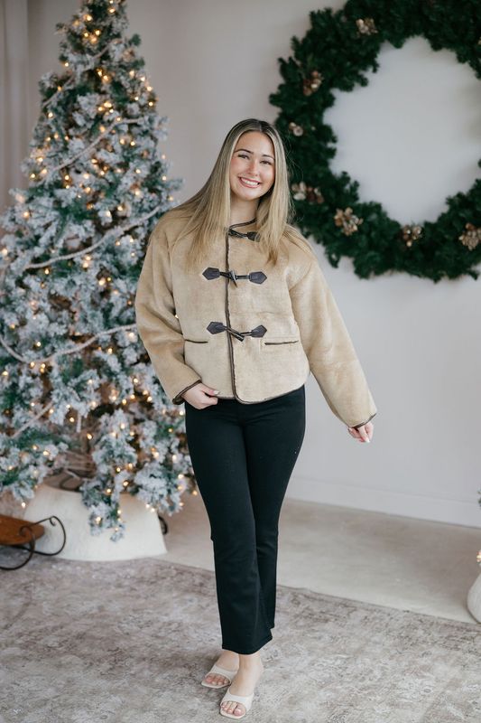 Teddy Coat W/ Front Buttons
