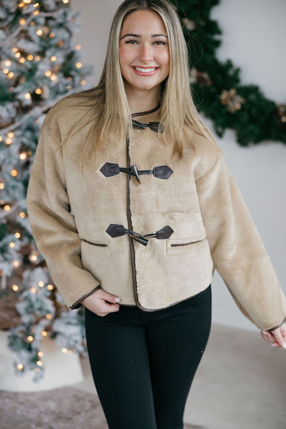 Teddy Coat W/ Front Buttons
