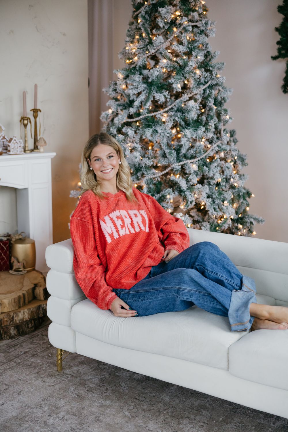 Corded MERRY Pullover Sweater