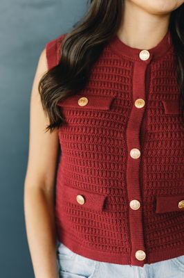 Button Knit Top