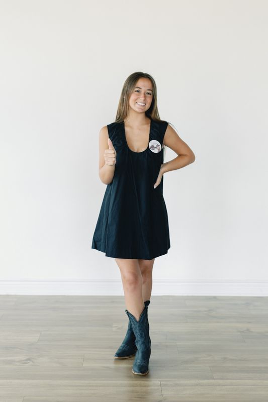 Sleeveless Shift Mini Dress