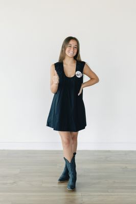 Sleeveless Shift Mini Dress
