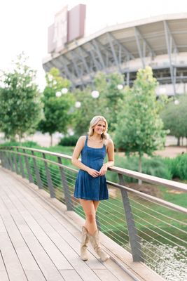 Denim Flare Side Pleated Mini Dress