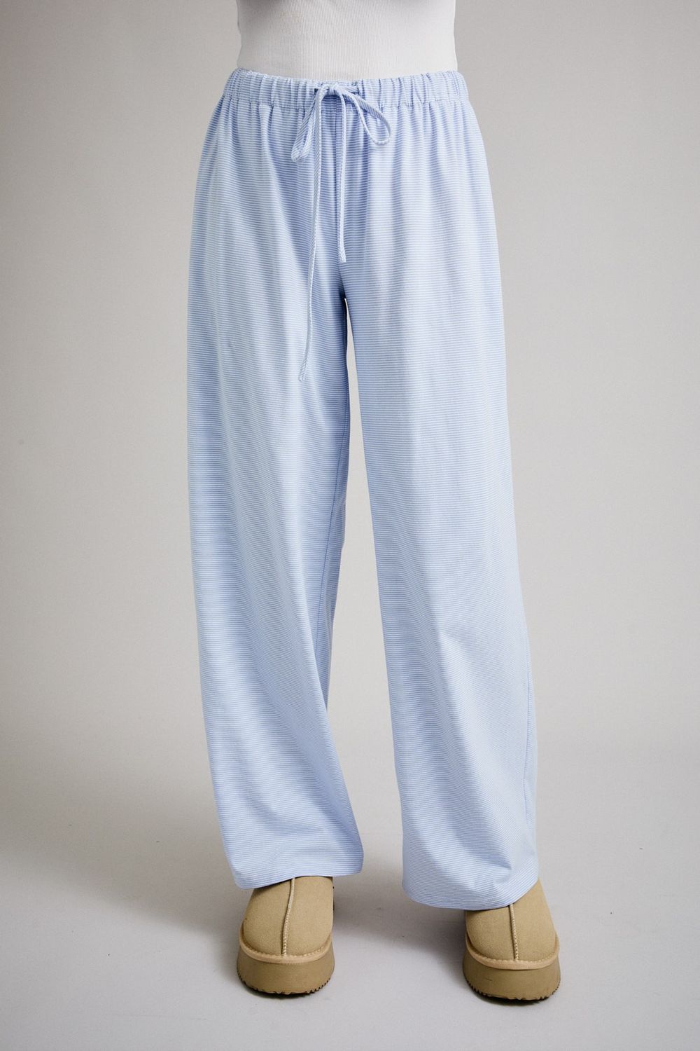 Low-Rise Stripped PJ Pants
