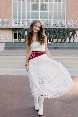 Eyelet Lace Tube Midi Dress