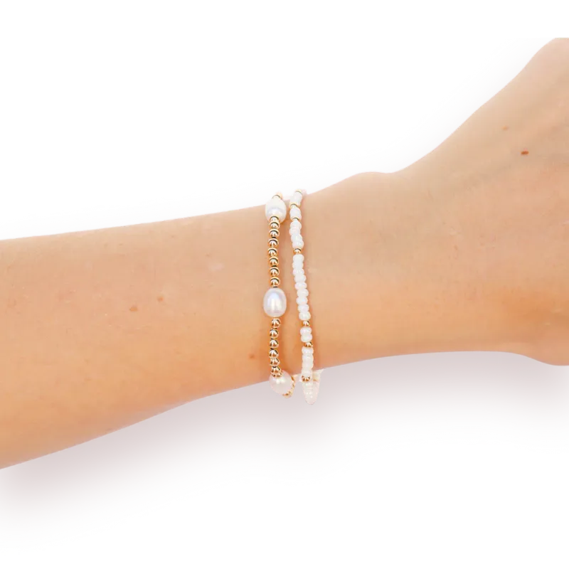 Poppi Pearl Luster Bracelet Stack