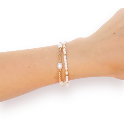Poppi Pearl Luster Bracelet Stack
