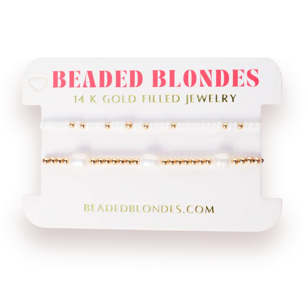 Poppi Pearl Luster Bracelet Stack