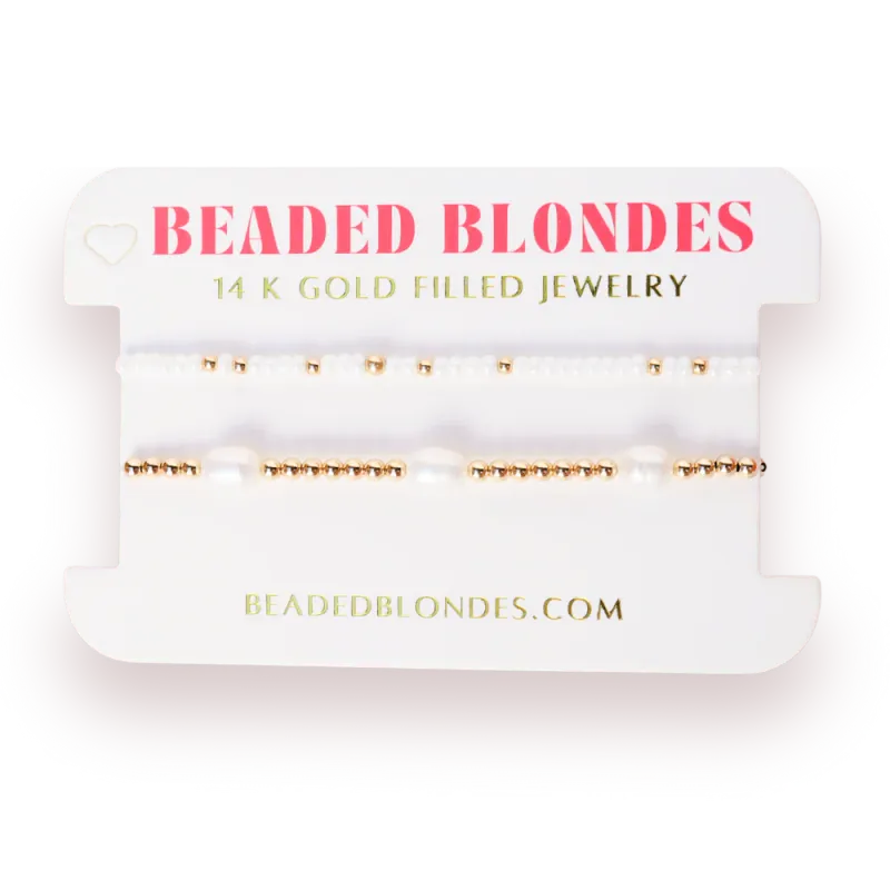 Poppi Pearl Luster Bracelet Stack