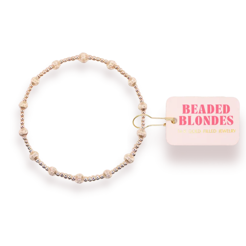 BB June Gold Fluted Bracelet
