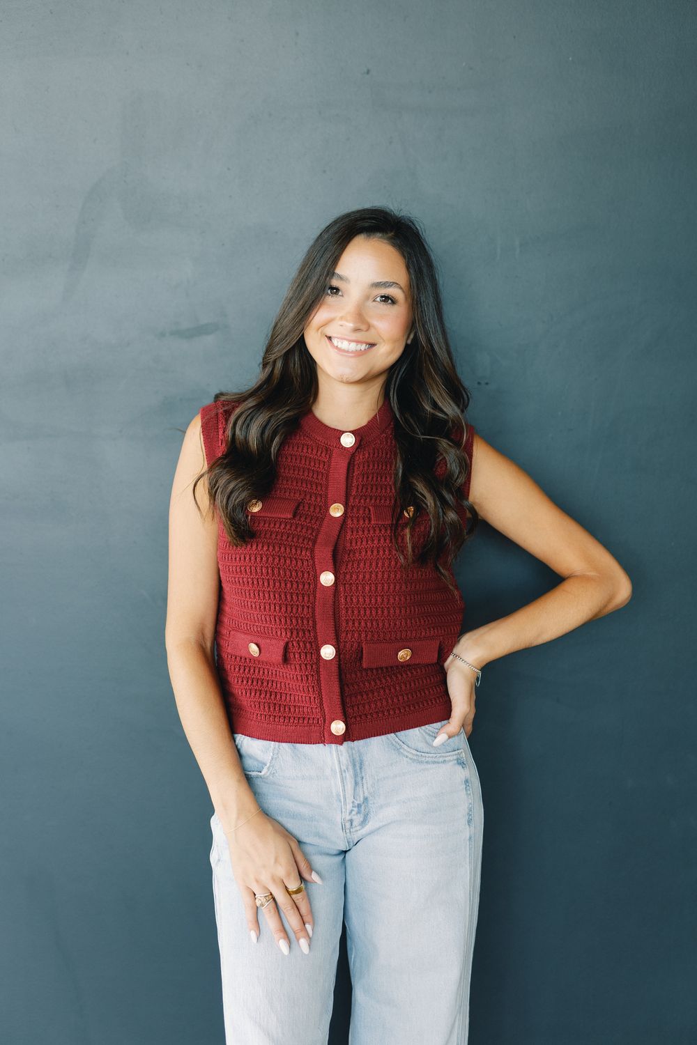 Button Knit Top
