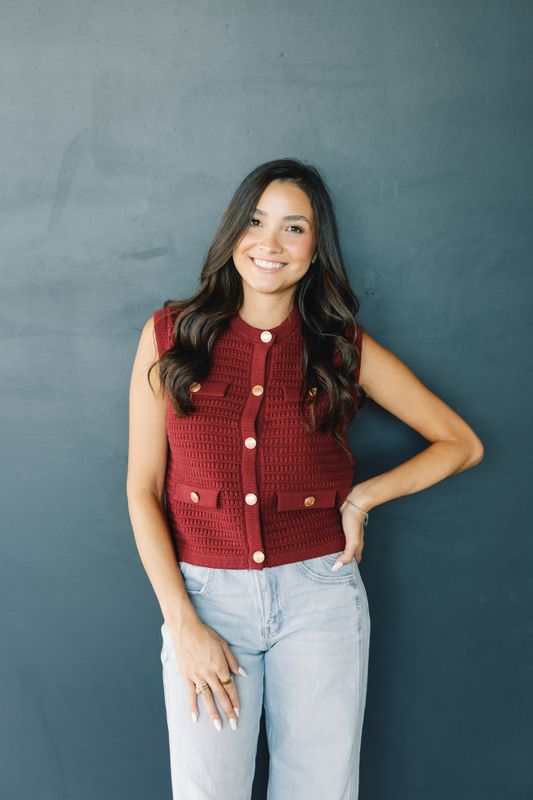 Button Knit Top