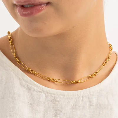 Modern Paperclip Chain Necklace