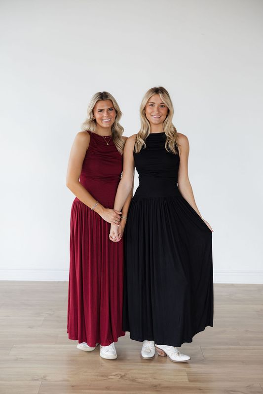 Gathered Maxi Dress