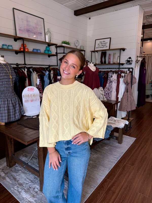 Classic Cable Knit Sweater