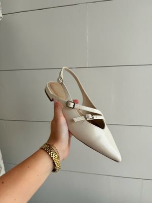 Pointed Toe Slingback Flats
