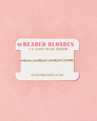 June Pearl + Gold Alternating Bracelet