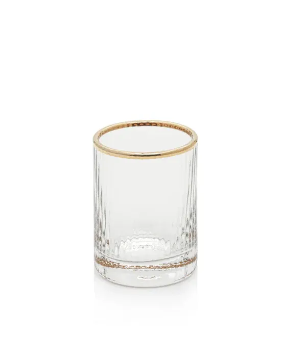 Optic Shot Glass W/ Gold Rim