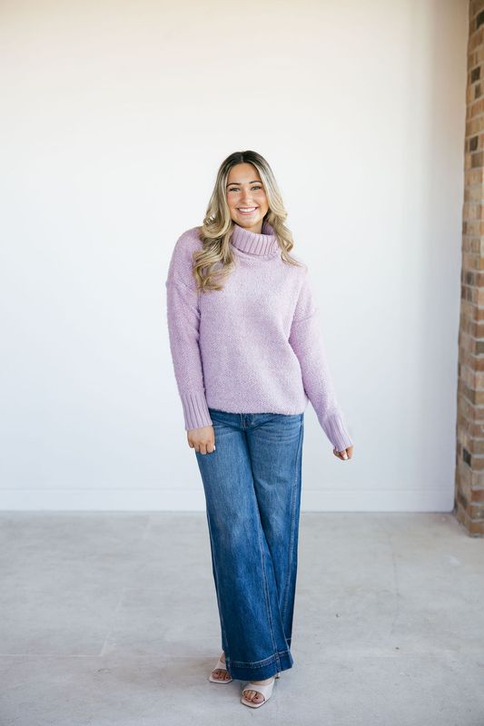 Turtle Neck Long Sleeve Sweater