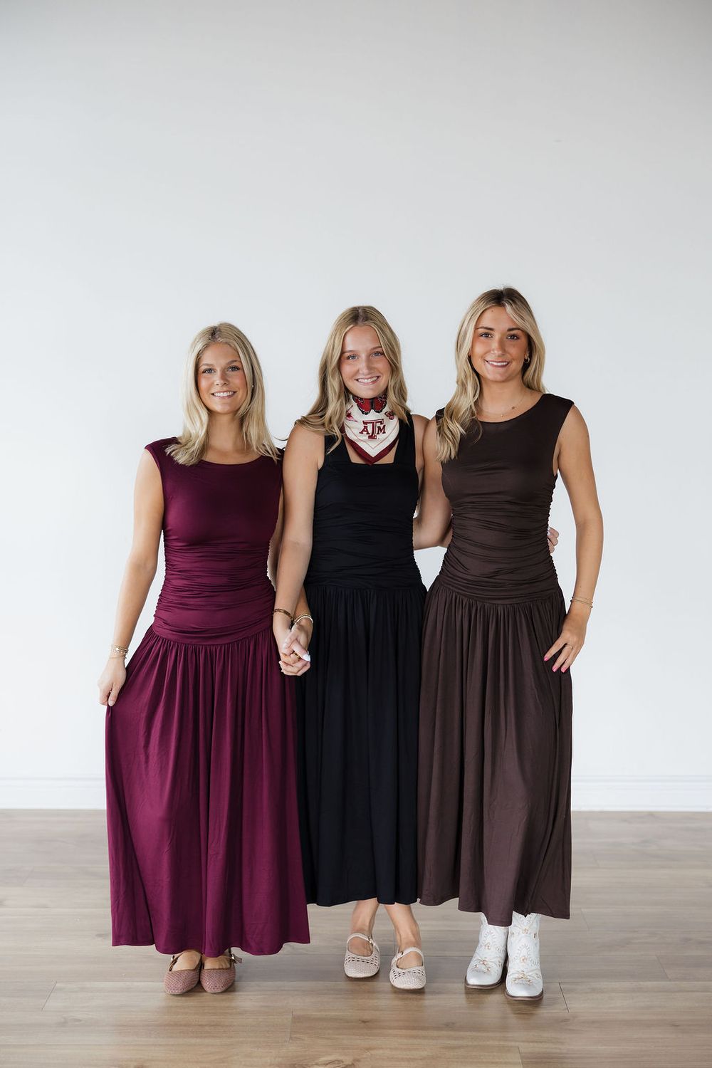Jersey Knit Midi Dress