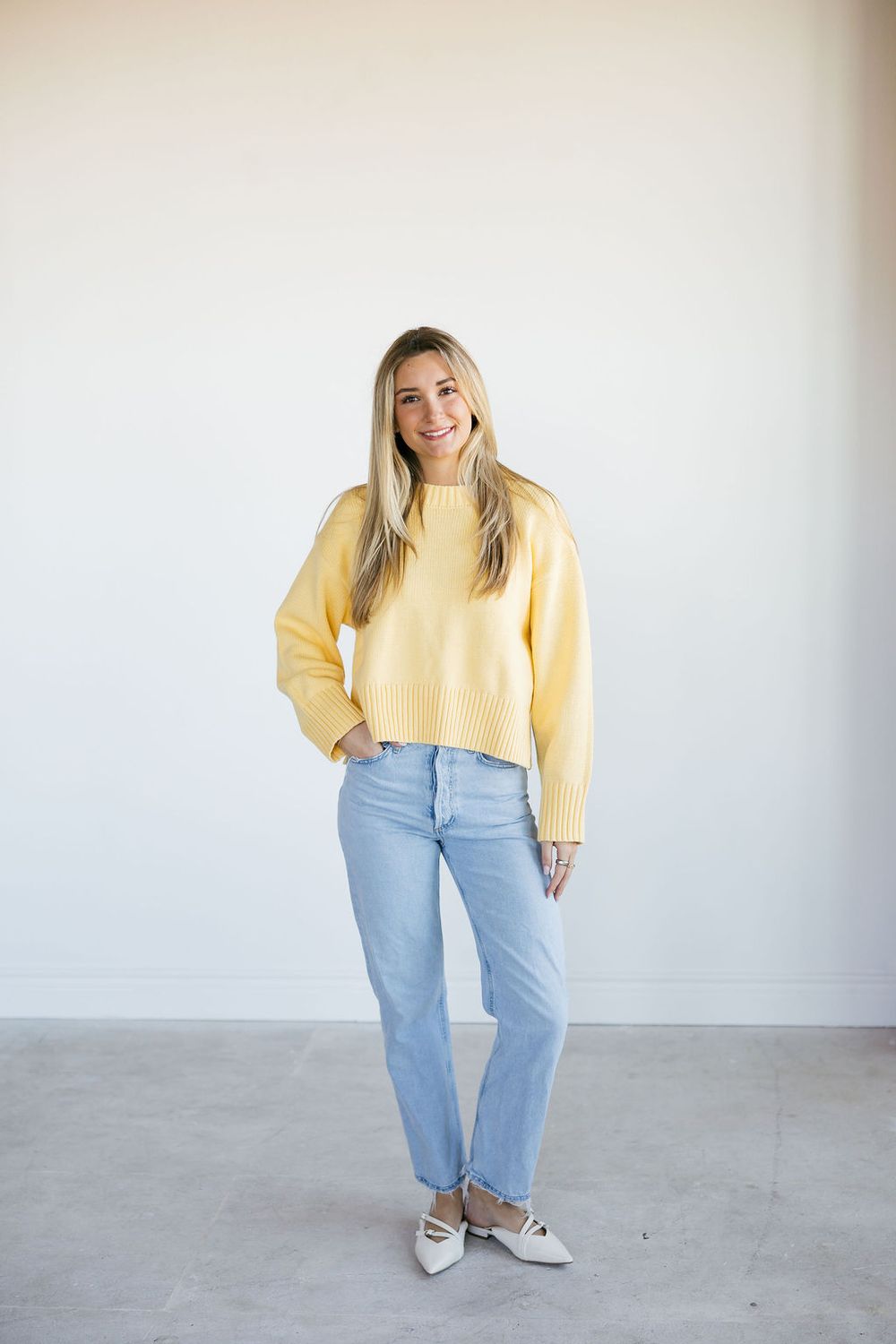 Classic Thick Knit Long Sleeve Sweater