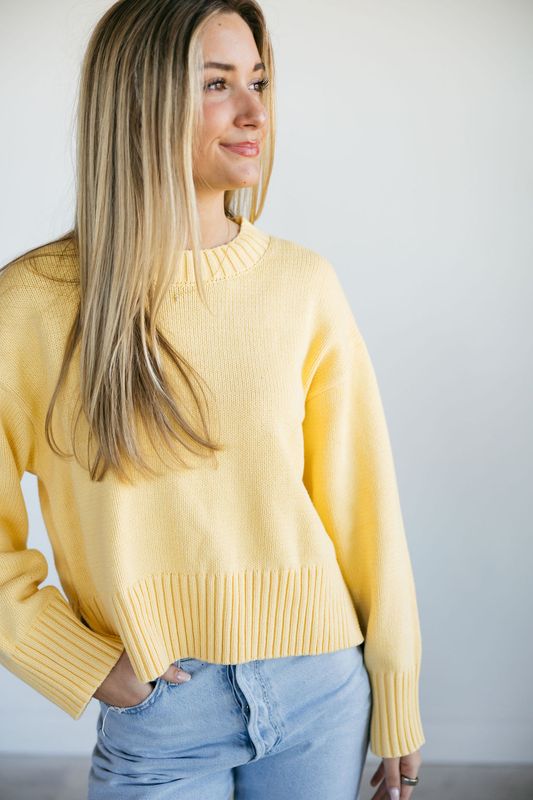 Classic Thick Knit Long Sleeve Sweater