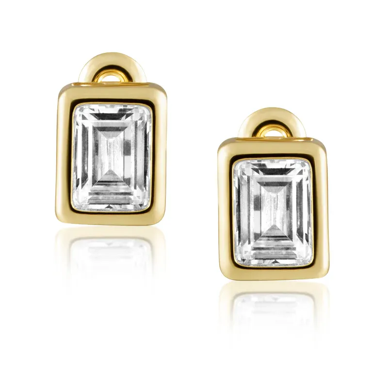 Laurel Bezel Studs