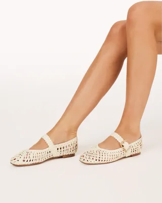 Franky Raffia Ballet Flat
