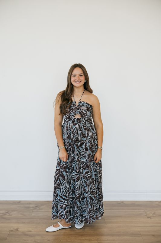 Laine Zinn Floral Maxi Dress