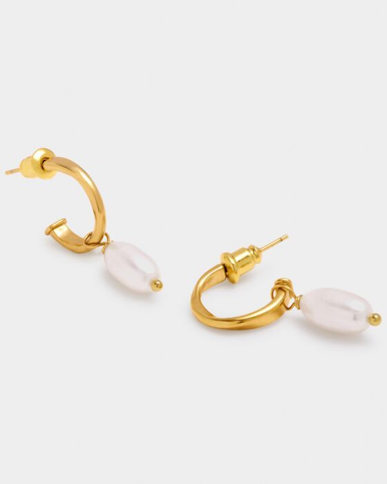 Pearl Lustre Hoops