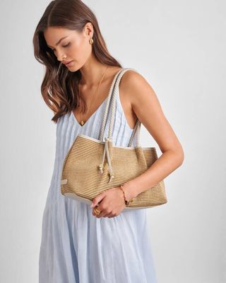 Nova Raffia Small Shoulder Bag