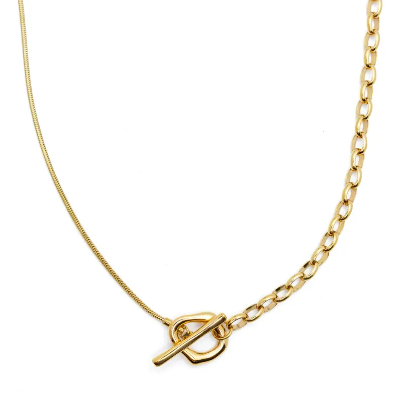 Waterproof Gold Dual Chain Toggle