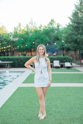 Eyelet Floral Halter Neck Button Down Set