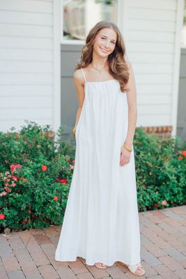 Pleated Detail Maxi Dress