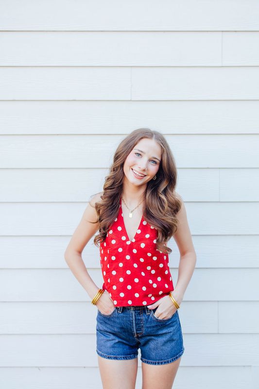 Polka Dot Halter Tank