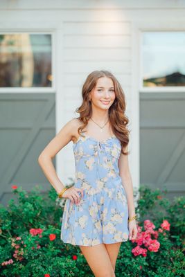 Drop Waist Floral Romper