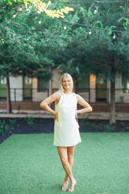 Sleeveless Shoulder Bow Mini Dress