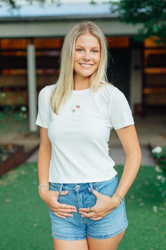 Crew Neck USA Cocktail Baby Tee