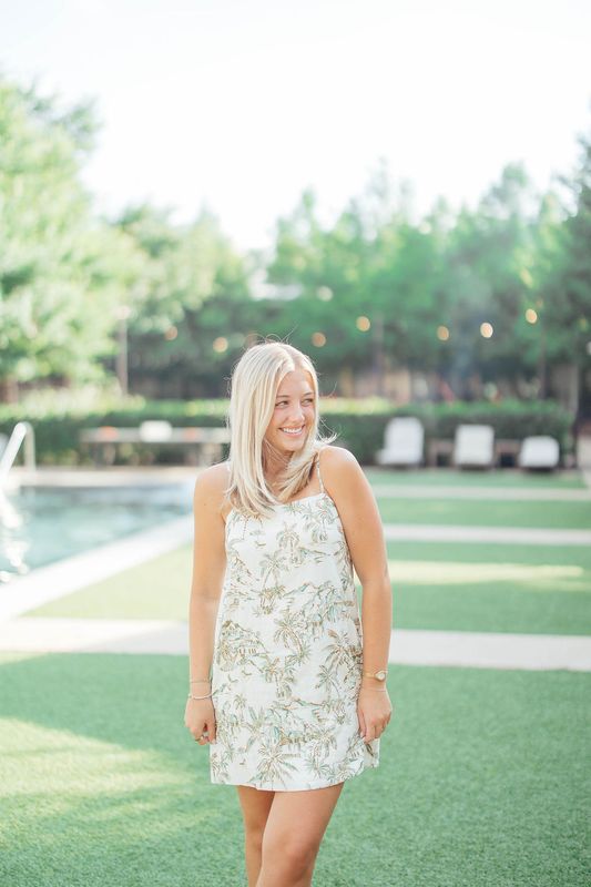 Maude Tiki Tide Mini Dress