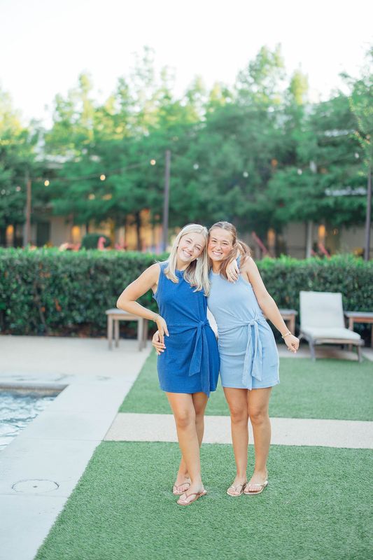 Mattie Jersey Denim Mini Dress