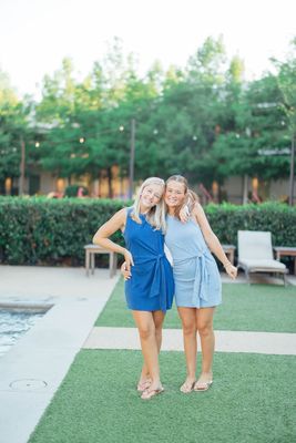 Mattie Jersey Denim Mini Dress