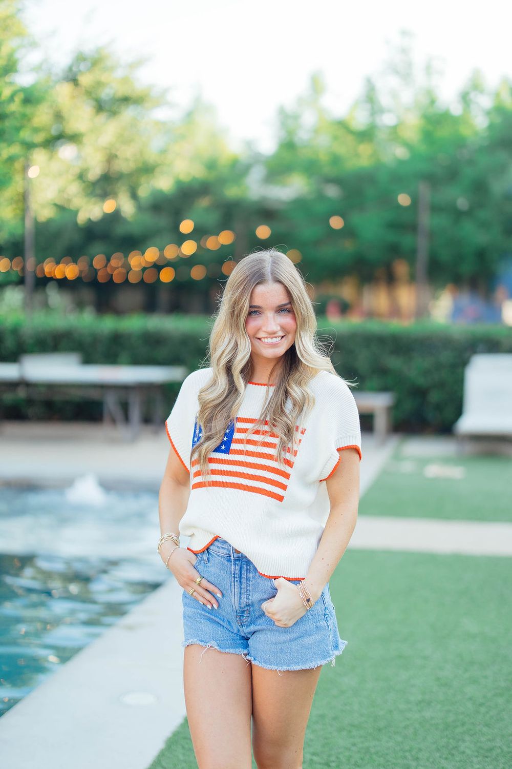 Sleeveless Patriot Sweater